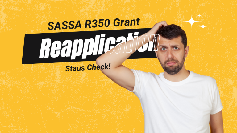 SASSA R350 Grant Reapplication Status Check