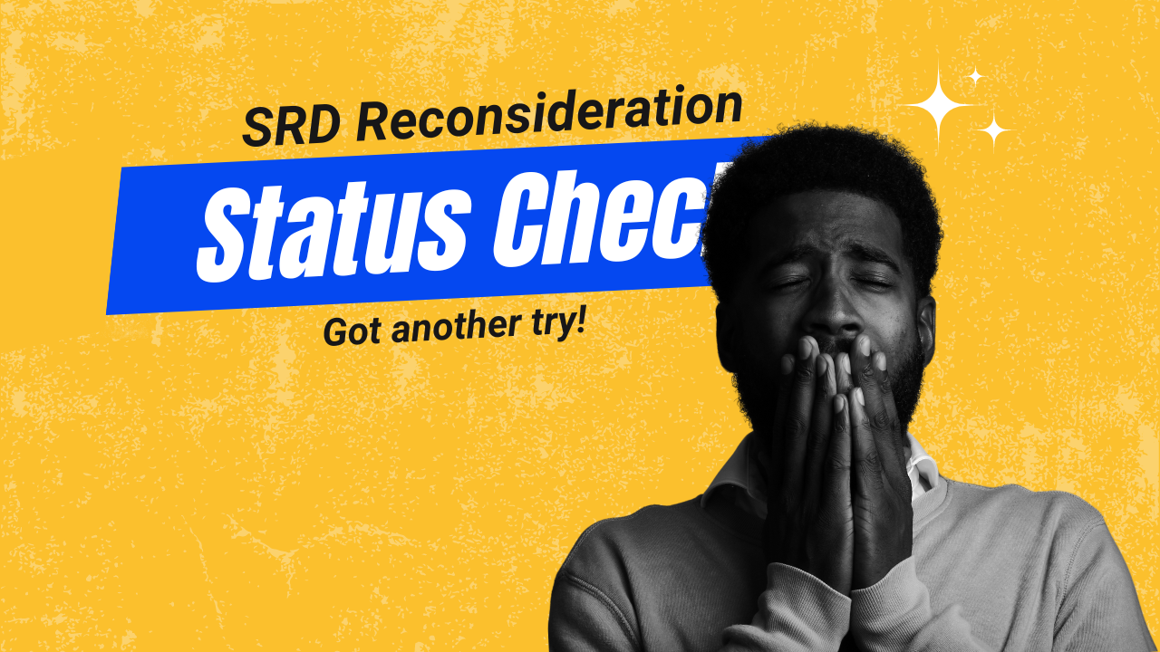 srd reconsideration status check